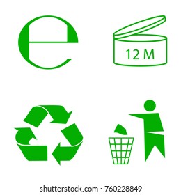 Recyclin icon set
