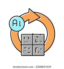 recycling aluminium production color icon vector. recycling aluminium production sign. isolated symbol illustration