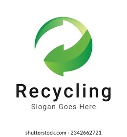 Recycling Arrow Logo Design Triangle Recycle logo Circle Recycle Logotype