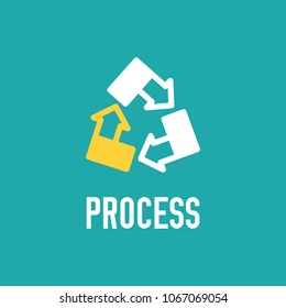 recycling art icon. recycling classic background. recycling illustration concept. 