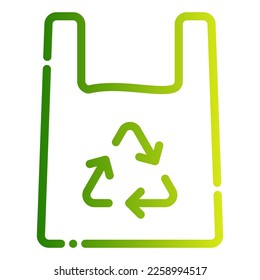 recycling bag plastic reduce reuse recycle eco ecology icon