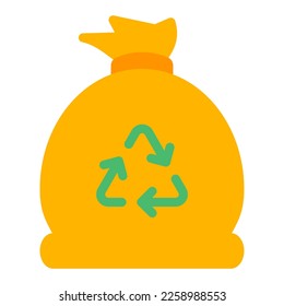 recycling bag triangle arrow reduce reuse recycle garbage trash eco ecology icon