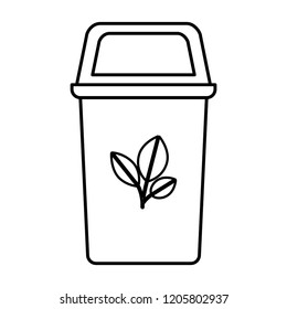 recycling basket isolated icon