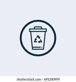 Recycling bin icon