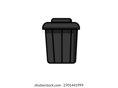 Icono de papelera de reciclaje Vector simple