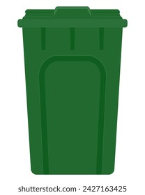 recycling bin trash bucket stock vector illustration isolated on white background