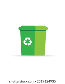 Recycling Bin Trash Can Illustration Vector stock illustration