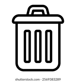 Recycling Bin Urban Lifestyale icon illustration