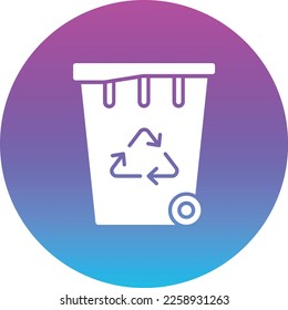 Recycling Bin vector icon. Can be used for printing, mobile and web applications.