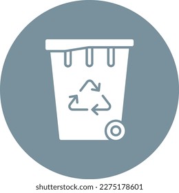 Recycling Bin vector icon. Can be used for printing, mobile and web applications.