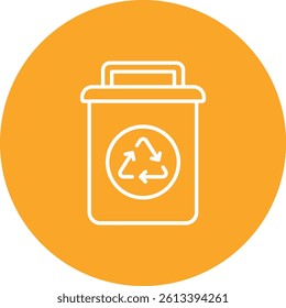 Recycling Bin vector icon. Can be used for printing, mobile and web applications.