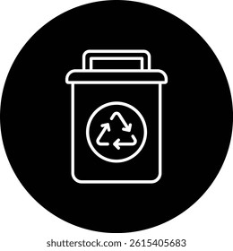 Recycling Bin vector icon. Can be used for printing, mobile and web applications.