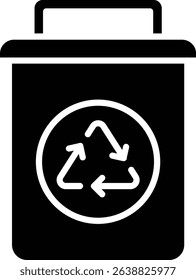 Recycling Bin vector icon. Can be used for printing, mobile and web applications.