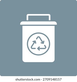 Icono de Vector de papelera de reciclaje. Se puede utilizar para aplicaciones de impresión, móviles y de Web.