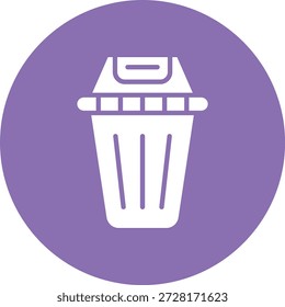 Ilustración de diseño de icono de Vector de papelera de reciclaje