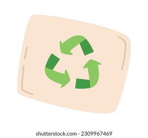 Ilustración del vector de entorno de la placa de reciclaje