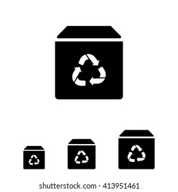 Recycling box icon