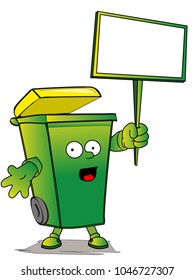A recycling box where to leave our waste. Every object is singly grouped
