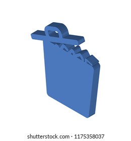 Recycling Can isometric left top view 3D icon