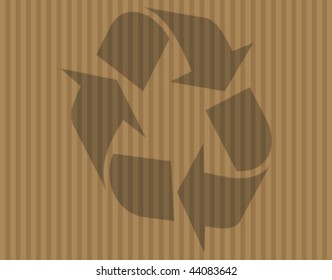 Recycling cardboard background. Vector illustration.