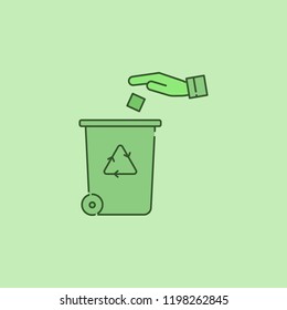 Recycling center icon