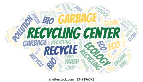 Recycling Center word cloud.