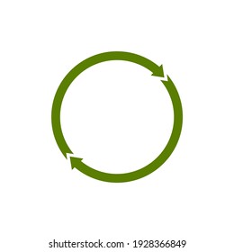 Recycling circle arrow. Vector Icons. Graphics for website.