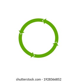 Recycling circle arrow. Vector Icons. Graphics for website.