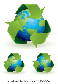 Recycling concept illustration