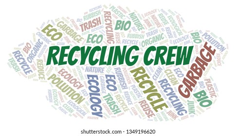 Recycling Crew word cloud.