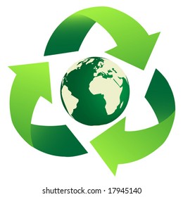 Recycling Earth Vector