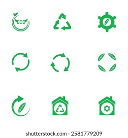 Recycling and Eco-Friendly  vector design 
