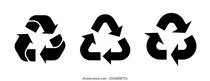 recycling and ecology vector icons. Recycling arrow. Recycle logo symbol. Vector illustration