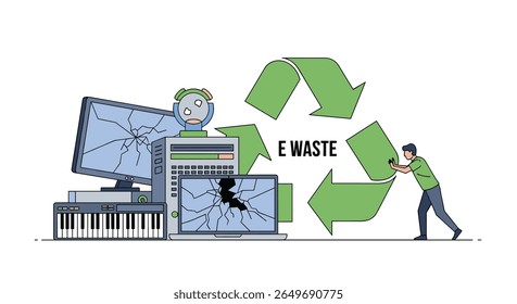 Reciclagem de lixo eletrônico descarte adequado de aparelhos antigos para um futuro mais ecológico e sustentabilidade