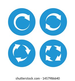 Recycling flat vector for web computer and mobile