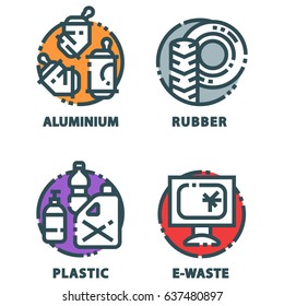 Recycling garbage elements