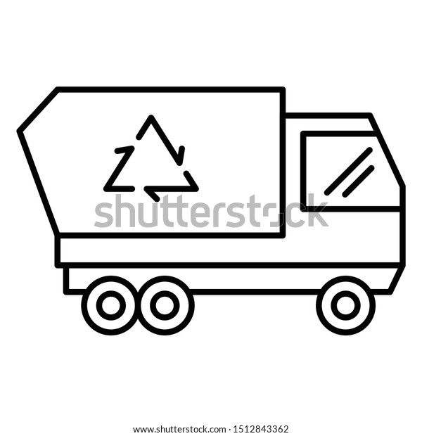 Recycling garbage waste management container Concept\
vector Icon