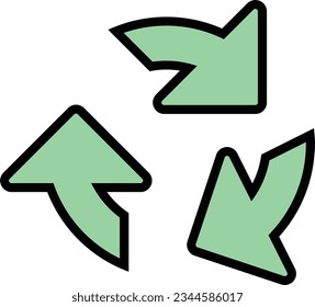 recycling history reload loading refresh Outline