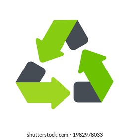 Recycling icon. An arrow that revolves endlessly Reuse concept Recycled.
