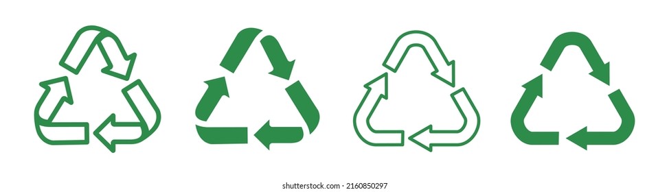 Recycling icon. An arrow that revolves endlessly Reuse concept Recycled. isolate on white background