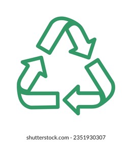 Recycling icon. An arrow that revolves endlessly Reuse concept Recycled for better environment. isolate on white background