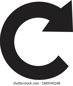 Recycling icon Arrow vector isolated