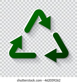 Recycling icon. Eco friendly concept. Recycling vector illustration