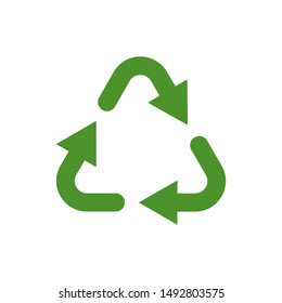 recycling icon, ecology green icons. The iconic Recycle Logo, leaves logo nature leaf vector icon