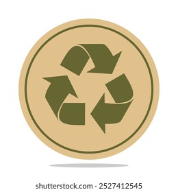 Icono de reciclaje. Ilustración vectorial editable.