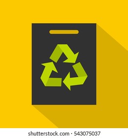 Recycling icon. Flat illustration of recycling vector icon for web