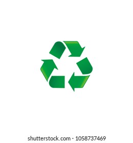 Recycling icon isolated on a white background