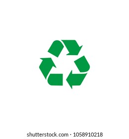 Recycling icon isolated on a white background