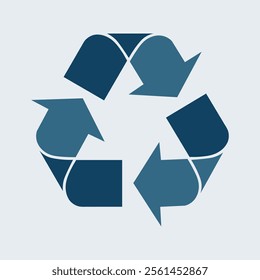 Recycling icon isolated on white background. stock illustration