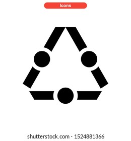 recycling icon isolated sign symbol vector illustration - high quality black style vector icons

